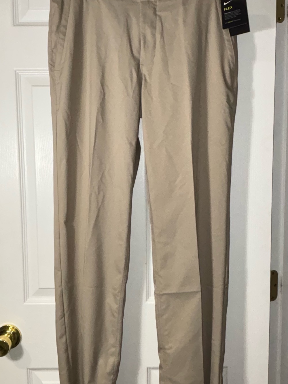 NWT - Nike Flex Dri-Fit Men's Golf Pants Khaki Unhemmed 33x35